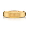 Classic Dome Brushed Band in 14k Yellow Gold (5mm)