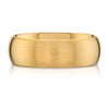 Classic Dome Brushed Band in 14k Yellow Gold (7mm)