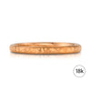 Classic Dome Hammered Satin Band in 18k Rose Gold (2mm)