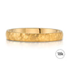 Classic Dome Hammered Satin Band in 18k Yellow Gold (3mm)