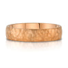 Classic Dome Hammered Satin Band in 14k Rose Gold (5mm)