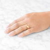 Classic Dome Hammered Satin Band in 18k Rose Gold (7mm)