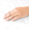 Classic Dome Hammered Satin Band in 18k Yellow Gold (5mm)