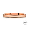 Classic Dome Polished Band in 18k Rose Gold (2mm)