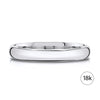 Classic Dome Polished Band in 18k White Gold (3mm)