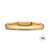 Classic Dome Polished Band in 18k Yellow Gold (2mm)