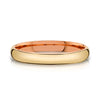Classic Dome Polished Band in 2-Tone 14k Yellow & Rose Gold (3mm)
