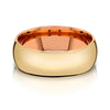 Classic Dome Polished Band in 2-Tone 14k Yellow & Rose Gold (8mm)