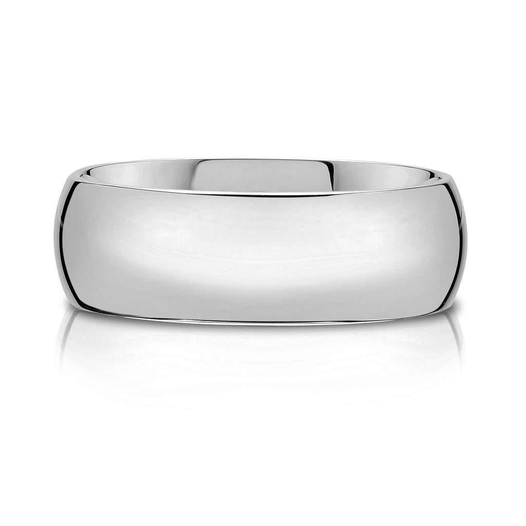 Classic Dome Polished Band in Platinum (8mm)