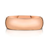 Classic Dome Polished Band in 14k Rose Gold (7mm)