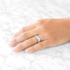 Classic Dome Polished Band in 18k White Gold (7mm)
