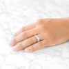 Classic Dome Polished Band in 14k White Gold (7mm)