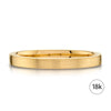 Flat Brushed Band in 18k Yellow Gold (2mm)