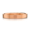 Flat Brushed Band in 14k Rose Gold (3mm)