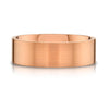 Flat Brushed Band in 14k Rose Gold (8mm)