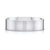 Flat Brushed Band in 14k White Gold (6mm)