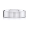 Flat Brushed Band in 14k White Gold (7mm)