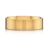 Flat Brushed Band in 14k Yellow Gold (7mm)