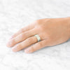 Flat Hammered Satin Band in 14k Champagne Gold (8mm)