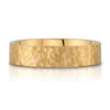 Flat Hammered Satin Band in 14k Yellow Gold (5mm)