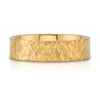 Flat Hammered Satin Band in 14k Yellow Gold (6mm)