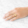 Flat Hammered Satin Band in 14k Yellow Gold (7mm)