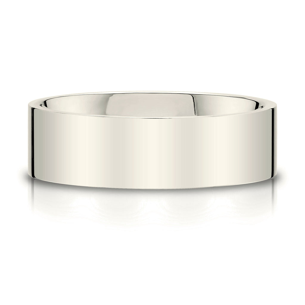 Flat Polished Band in 14k Champagne Gold (8mm)