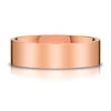 Flat Polished Band in 14k Rose Gold (7mm)