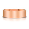 Flat Polished Band in 14k Rose Gold (8mm)