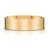 Flat Polished Band in 14k Yellow Gold (7mm)