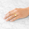 Flat Polished Band in 14k Yellow Gold (8mm)