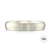 Knife Edge Brushed Band in 18k Champagne Gold (4mm)