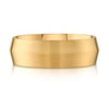 Knife Edge Brushed Band in 14k Yellow Gold (8mm)