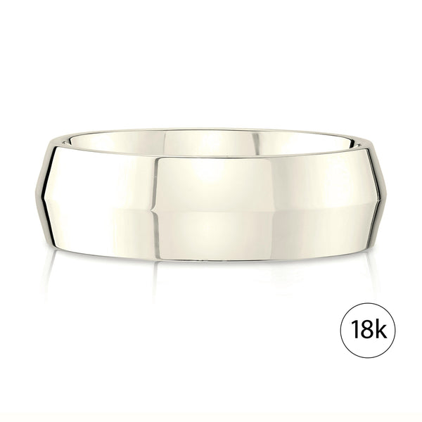 Knife Edge Polished Band in 18k Champagne Gold (8mm)