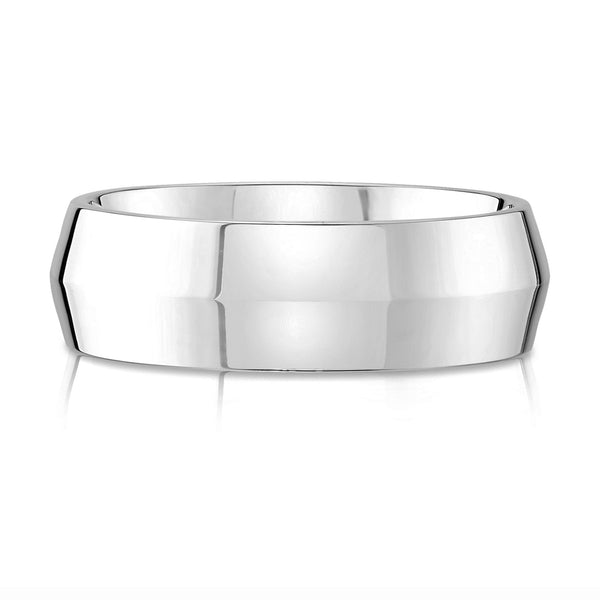 Knife Edge Polished Band in Platinum (8mm)