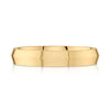 Knife Edge Polished Band in 14k Yellow Gold (4mm)
