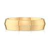 Knife Edge Polished Band in 14k Yellow Gold (6mm)