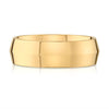 Knife Edge Polished Band in 14k Yellow Gold (7mm)