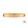 Low Dome Brushed Band in 18k Yellow Gold (2mm)