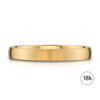 Low Dome Brushed Band in 18k Yellow Gold (3mm)