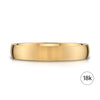 Low Dome Brushed Band in 18k Yellow Gold (4mm)