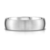 Low Dome Brushed Band in Platinum (6mm)