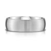 Low Dome Brushed Band in Platinum (7mm)