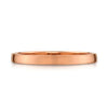 Low Dome Brushed Band in 14k Rose Gold (2mm)