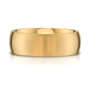 Low Dome Brushed Band in 14k Yellow Gold (8mm)