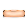 Low Dome Polished Band in 14k Rose Gold (6mm)