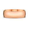 Low Dome Polished Band in 14k Rose Gold (7mm)