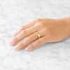 Low Dome Polished Band in 14k Yellow Gold (7mm)