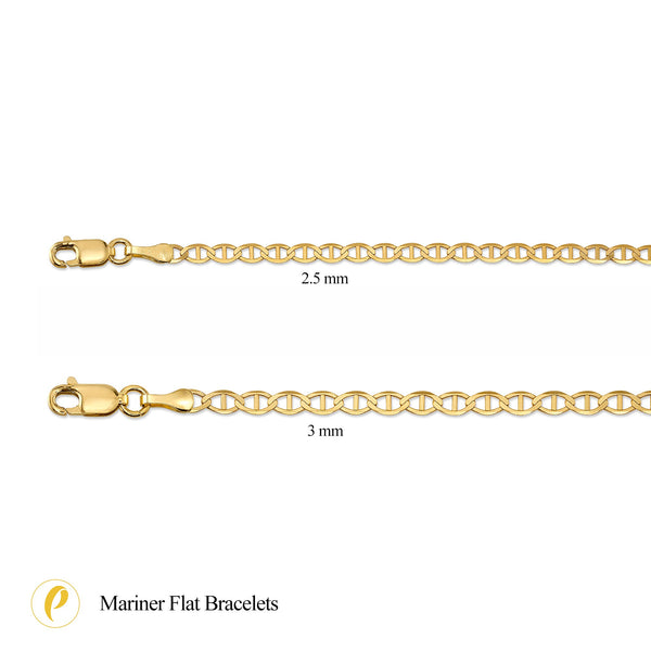 Mariner Flat Bracelet (3mm)