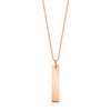 Engravable Vertical Bar Pendant (Small)